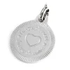 Discount Charm tondo con cuore arcobaleno Charms