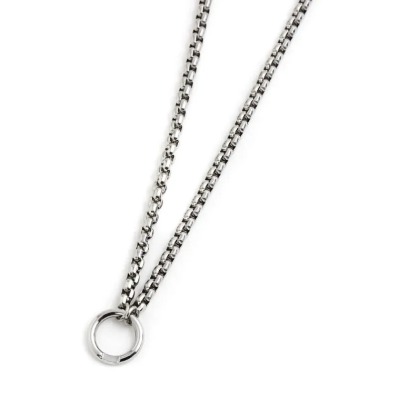 New Collana catena box chain diamantata Collane
