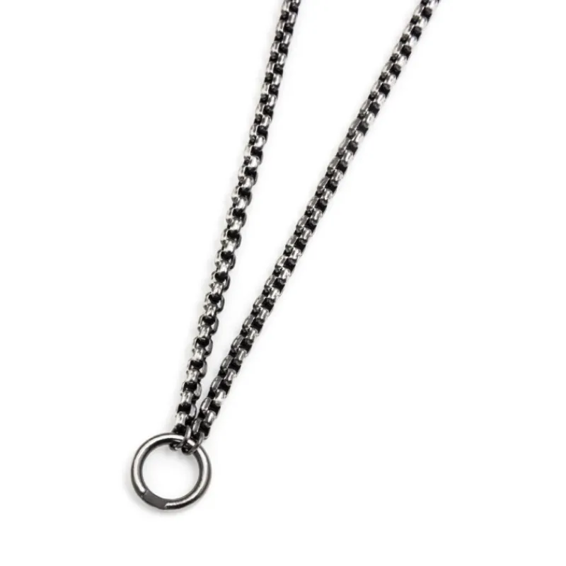 New Collana catena box chain diamantata Collane