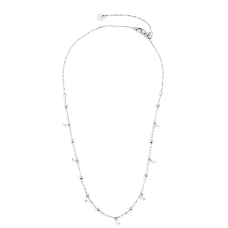 Fashion Collana catena con sfere e perle Collane