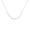 Clearance Collana catena cross con perle ovali centrali Collane