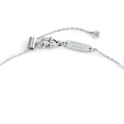 Outlet Collana catena cutting cross zircone centrale 7mm Collane