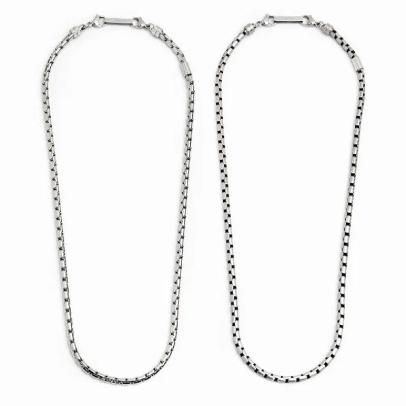 Outlet Collana catena oval box 4mm Collane