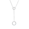 New Collana cerchi con zirconi bianchi Collane
