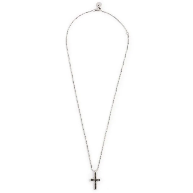 Clearance Collana con croce pendente con zirconi Collane