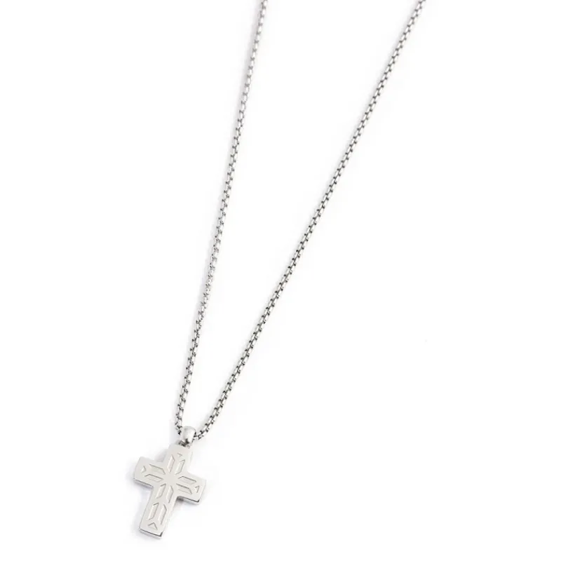 Hot Collana con croce pendente con zirconi Collane
