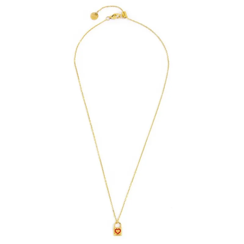 Fashion Collana con lucchetto pendente Collane