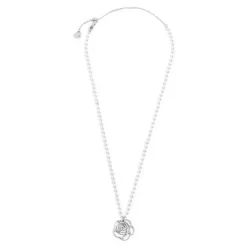 Hot Collana con pendente rosa con cristalli Collane