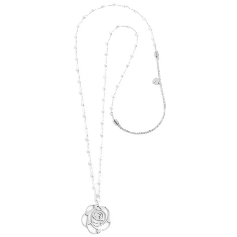 Best Collana con pendente rosa con cristalli Collane