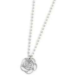 Hot Collana con pendente rosa con cristalli Collane
