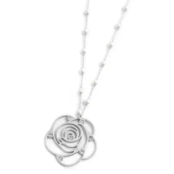 Best Collana con pendente rosa con cristalli Collane