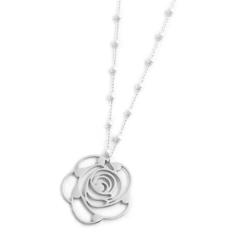 Best Collana con pendente rosa con cristalli Collane