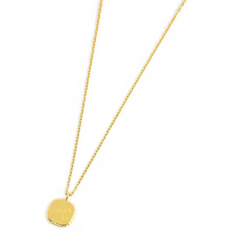 Fashion Collana con piastrina cuore pendente Collane