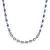 New Collana con rondelle in sodalite ed elementi in ematite Collane