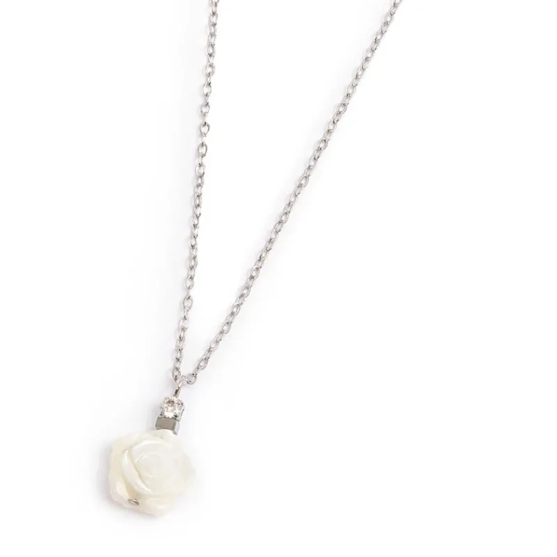 Best Collana con rosa in madreperla Collane