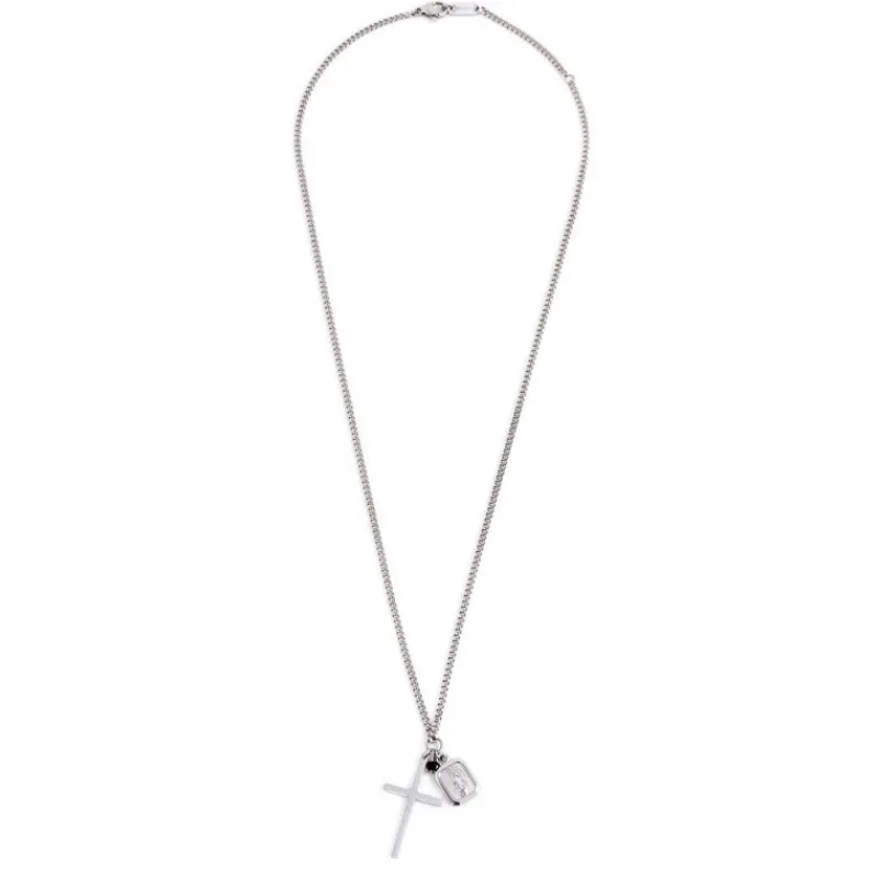 Outlet Collana croce e madonna Collane