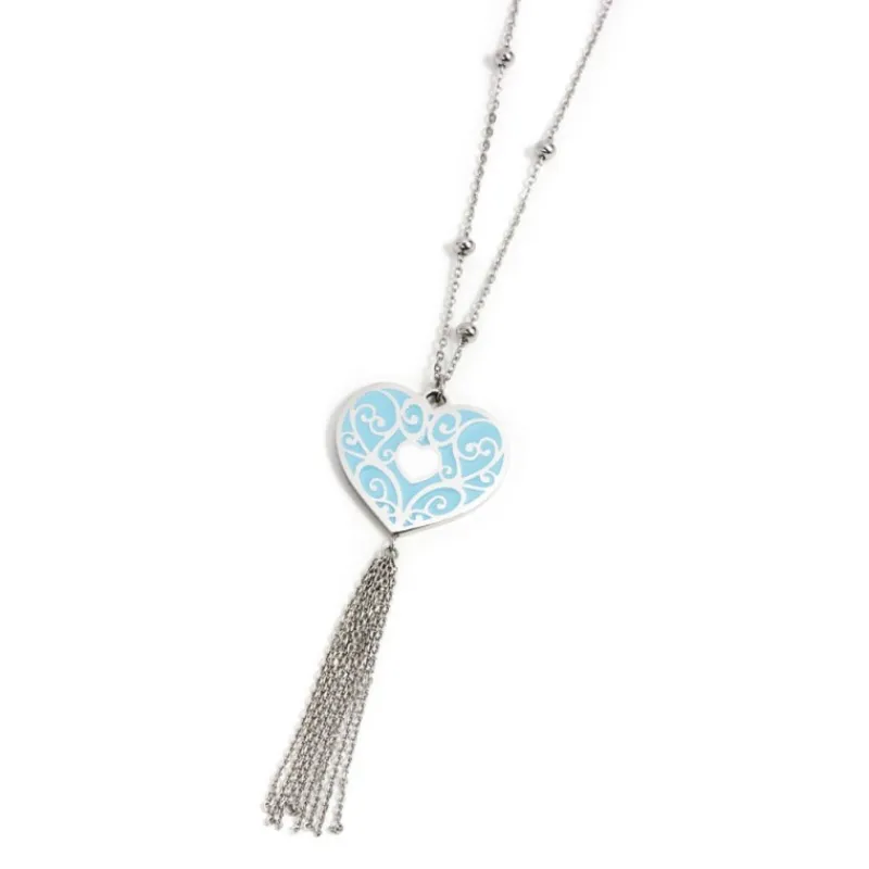 New Collana cuore amore con nappa Collane