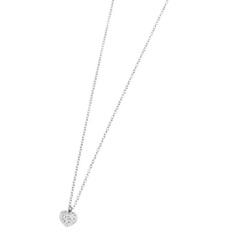 Discount Collana cuore con cristalli Collane