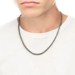 Clearance Collana ematite sfaccettata e liscia Collane