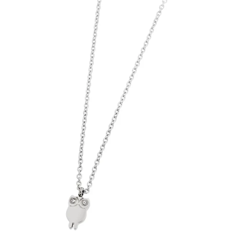 Outlet Collana gufo con cristalli Collane