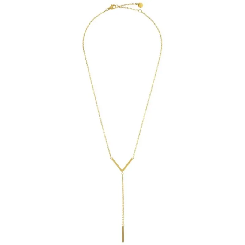 Online COLLANA IN ACCIAIO CON V E BARRETTA Collane