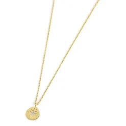 Outlet Collana medaglietta rosa dei venti pendente Collane