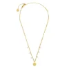 Fashion Collana medaglietta sole pendente con zirconi Collane