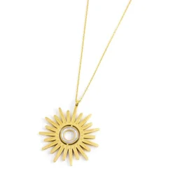 Clearance Collana pendente sole 50mm Collane