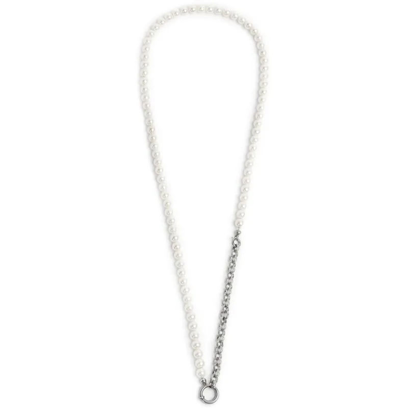 Fashion Collana perle con catena a sfere Collane