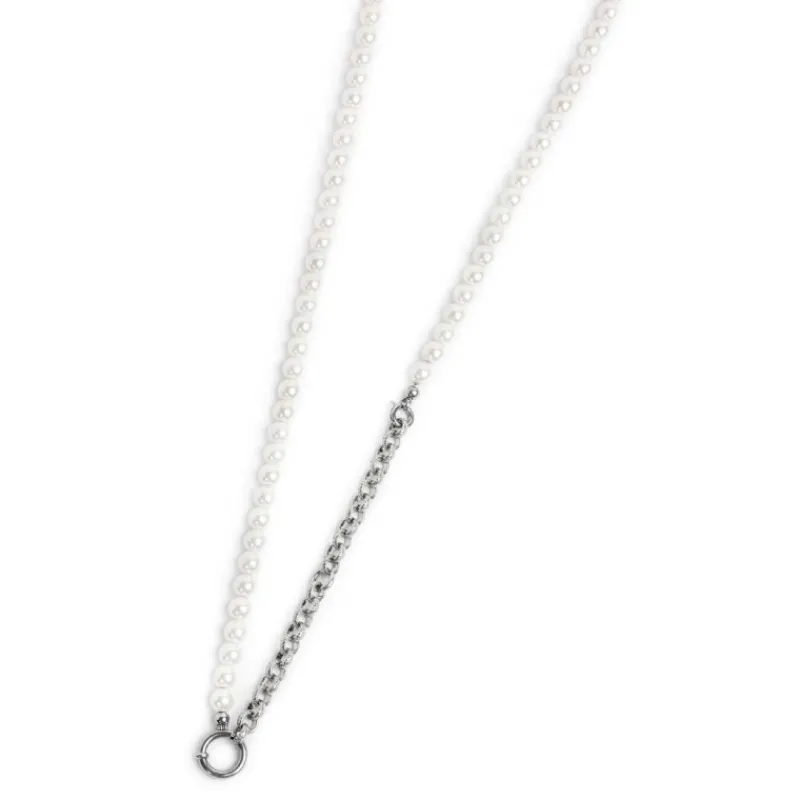 Fashion Collana perle con catena a sfere Collane