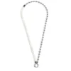 Outlet Collana perle fiume masticate con catena a sfere Collane