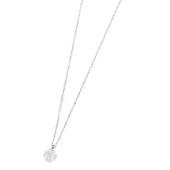 Discount Collana quadrifoglio con cristalli Collane