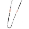 Fashion Collana rosario cristalli sfaccettati Collane