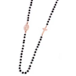 Fashion Collana rosario cristalli sfaccettati Collane
