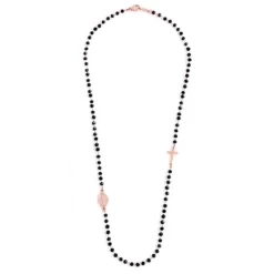 Fashion Collana rosario cristalli sfaccettati Collane