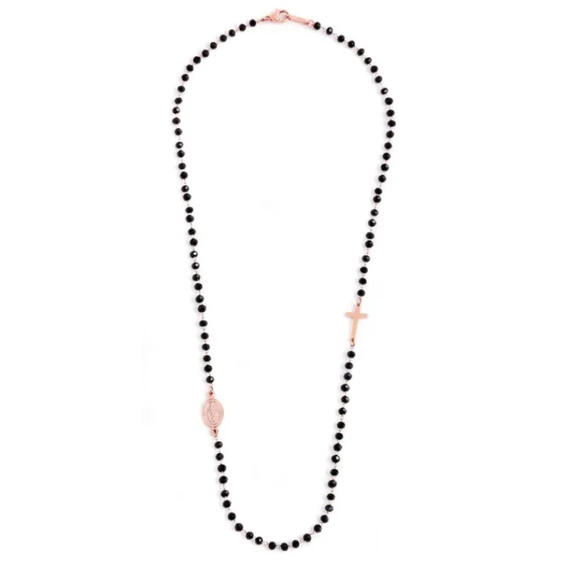 Fashion Collana rosario cristalli sfaccettati Collane