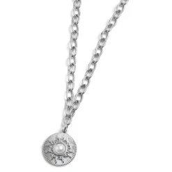 Hot Collana sole pendente con perla Collane