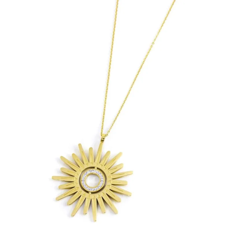 Discount Collana sole pendente 50mm Collane