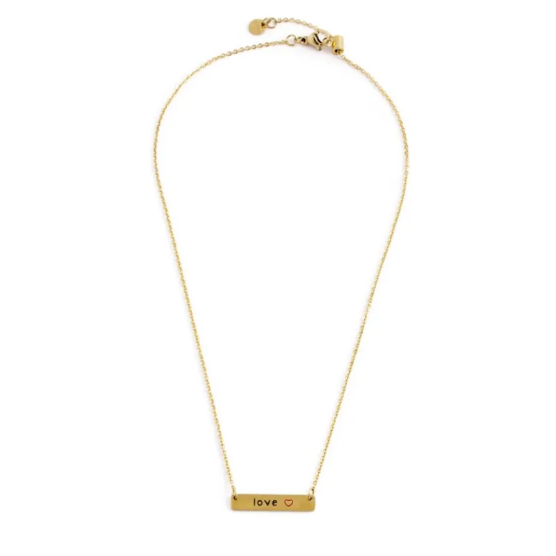 Clearance Collana tag love Collane