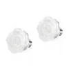 Online Orecchini a lobo con rosa in madreperla da 1,2cm Orecchini