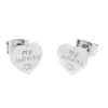 Clearance Orecchini a lobo cuore Orecchini