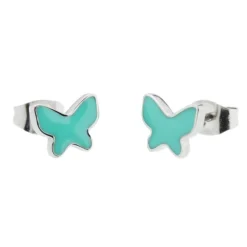 Discount Orecchini a lobo farfalle smaltate Orecchini