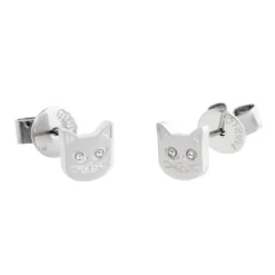 Hot Orecchini a lobo gatto con cristalli Orecchini