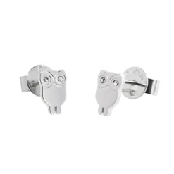 Discount Orecchini a lobo gufo con cristalli Orecchini