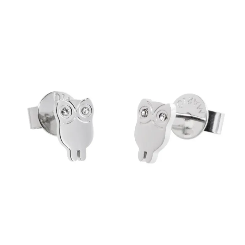 Discount Orecchini a lobo gufo con cristalli Orecchini