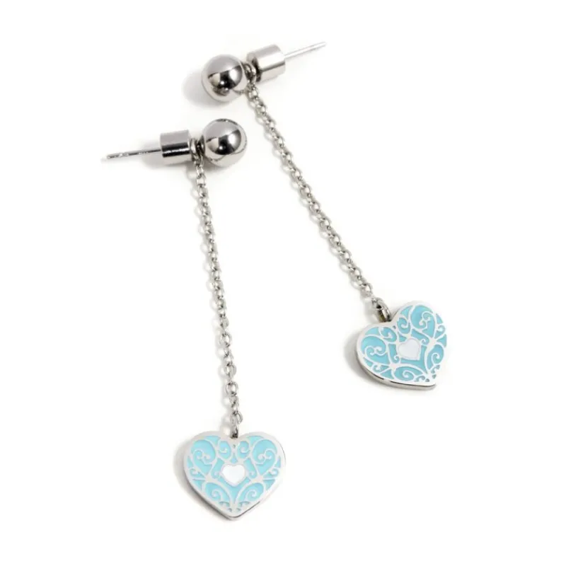 Outlet Orecchini con pendente cuore Orecchini