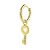 Clearance Orecchino a cerchio chiave pendente Orecchini