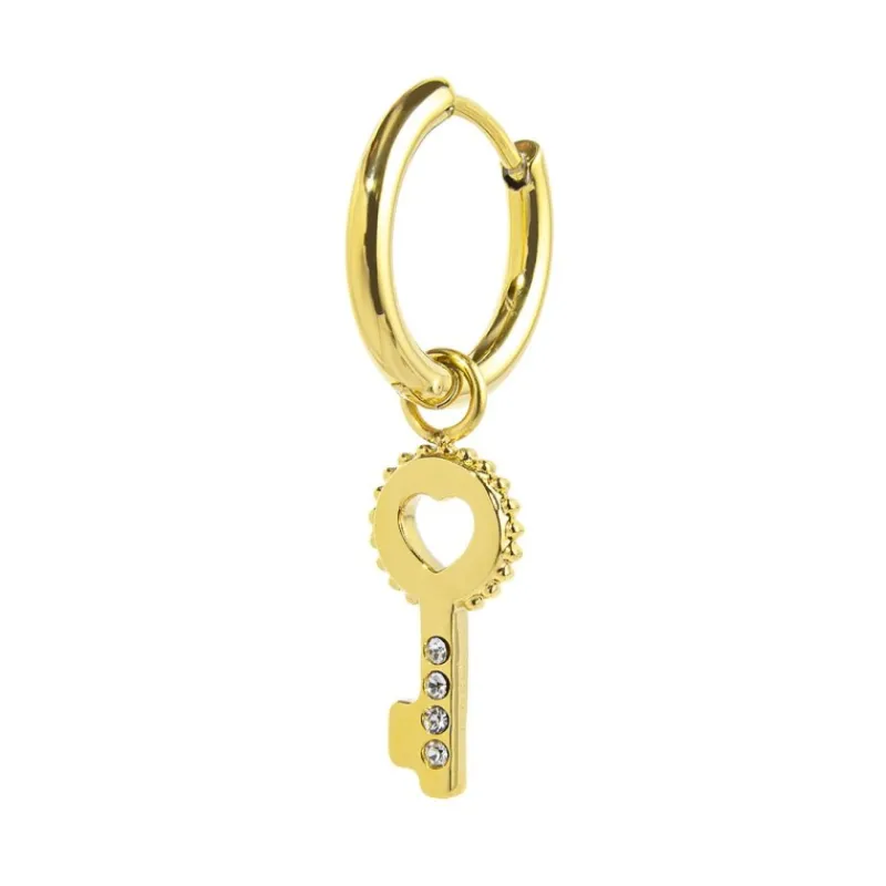 Clearance Orecchino a cerchio chiave pendente Orecchini