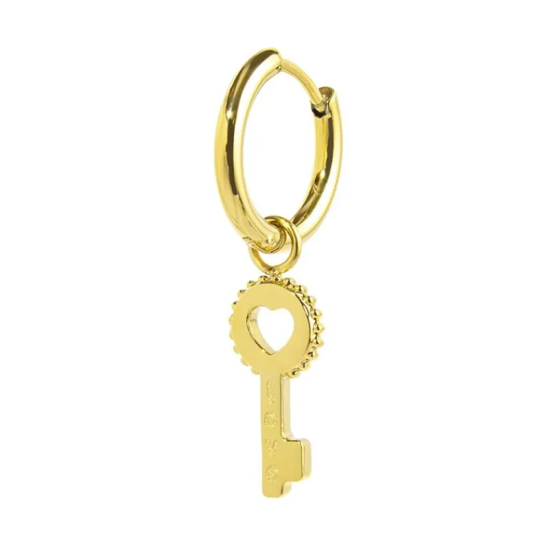 Clearance Orecchino a cerchio chiave pendente Orecchini