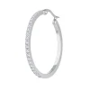 Fashion Orecchino a cerchio 32mm con zirconi Orecchini